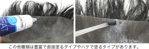 この他種類は豊富で直接塗るタイプやハケで塗るタイプがあります。